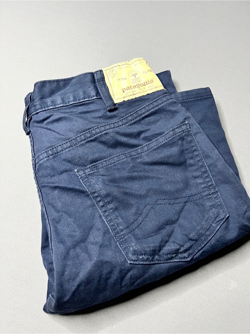 Patagonia Men's Navy iron clad Performance Jeans